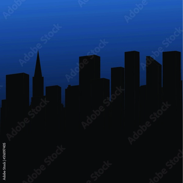 Obraz Abstract city skyline