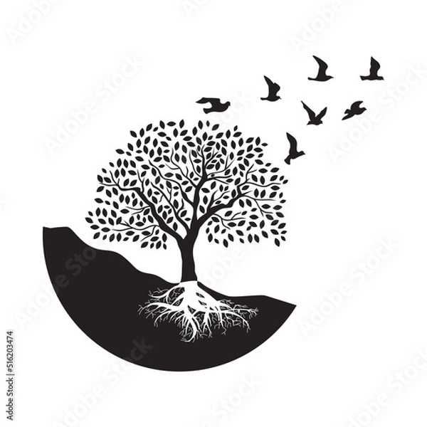 Obraz tree with birds