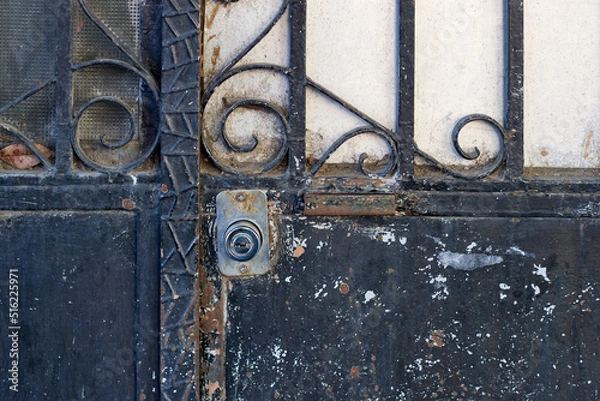 Obraz old rusty iron door