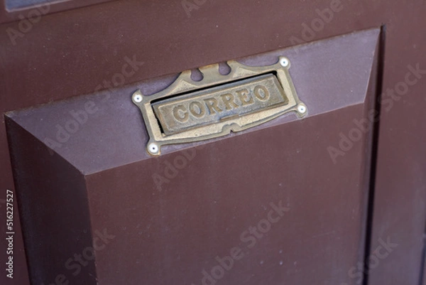 Obraz Old door mailbox