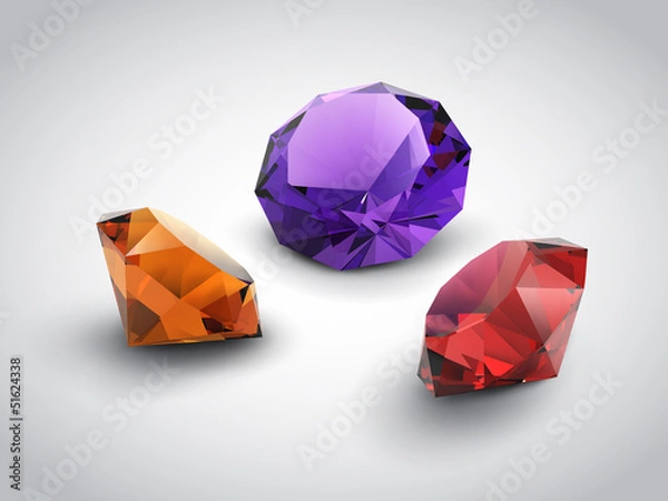 Obraz A beautiful gems (vector objects)