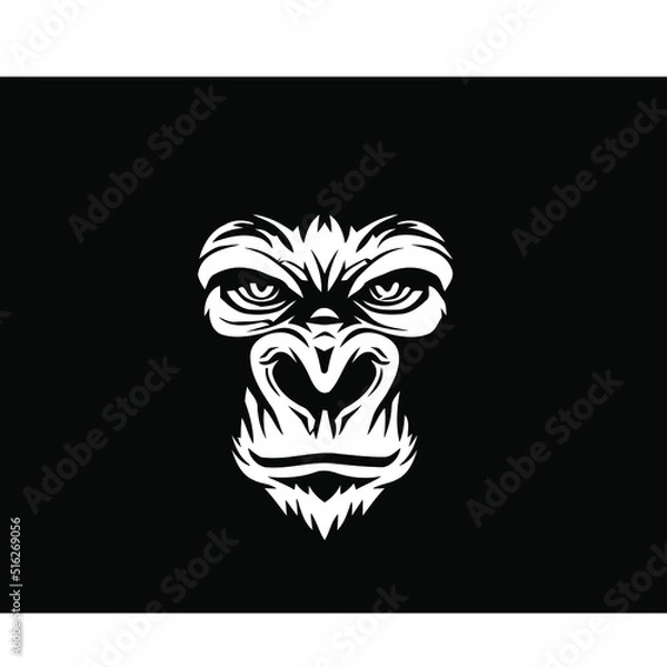 Obraz monkey logo design vector