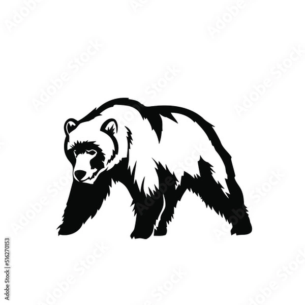 Obraz bear logo design vector illustration