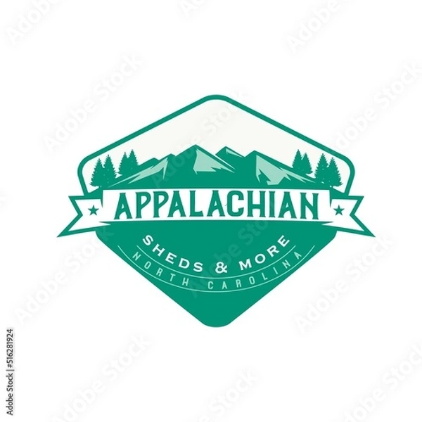 Obraz small house logo on the mountain