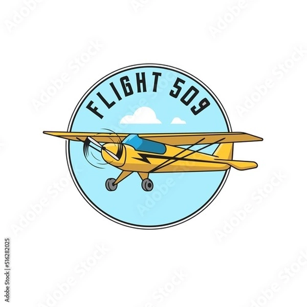 Obraz biplane with banner