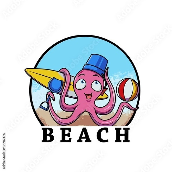 Obraz octopus cartoon design vector