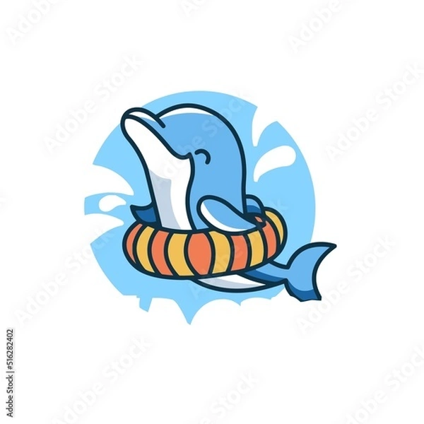 Obraz dolphin jumping in water