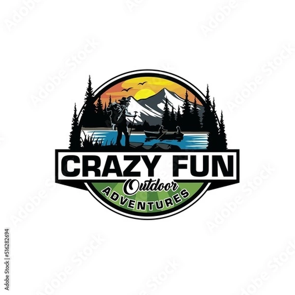 Obraz adventure logo design vector illustration