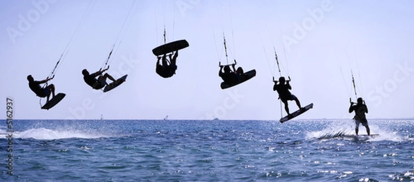 Obraz Skok kiteridingowy