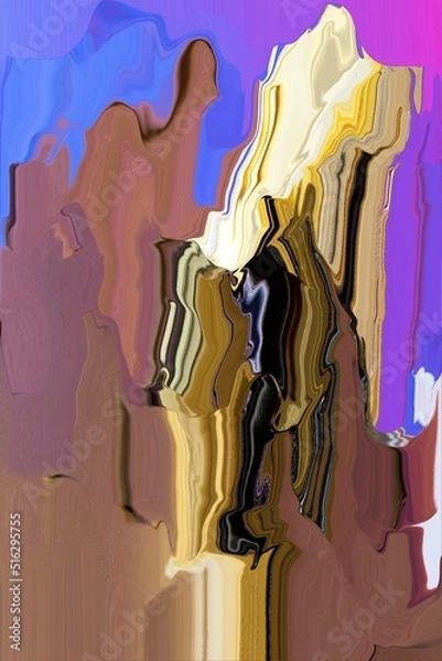 Fototapeta this is a multi color illustration art with new texture