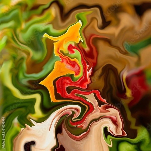 Obraz texture art which with eye attracting yellow pattern