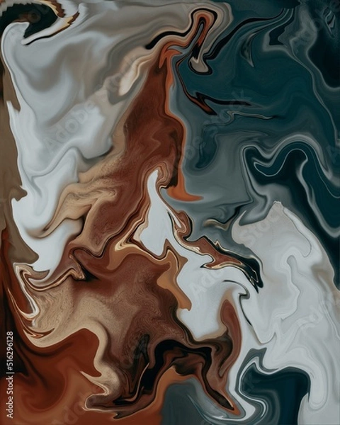 Fototapeta abstract liquid background with smoke touch