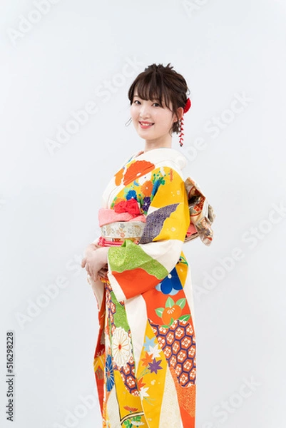 Fototapeta 着物を着た女性