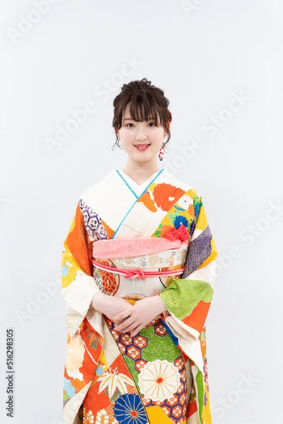 Fototapeta 着物を着た女性