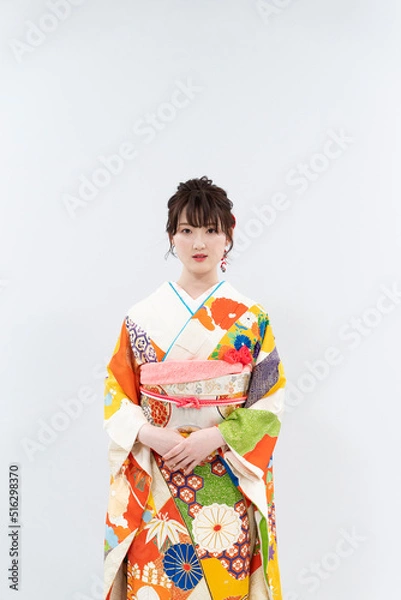 Fototapeta 着物を着た女性