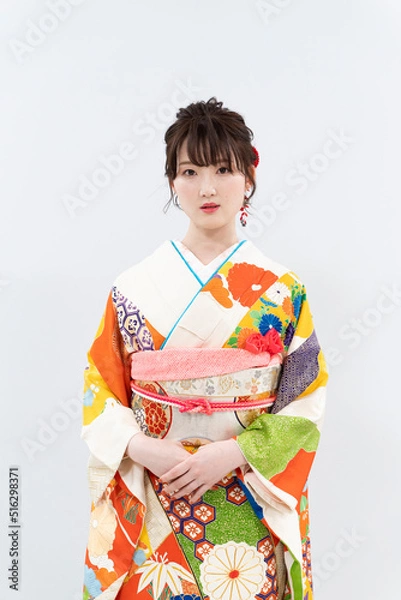 Fototapeta 着物を着た女性