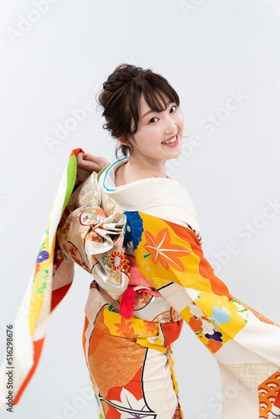 Fototapeta 着物を着た女性