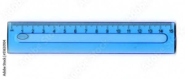 Fototapeta Blue ruler