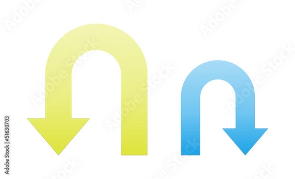 Fototapeta attention curve sign