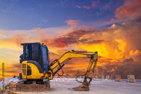 Obraz excavator at work