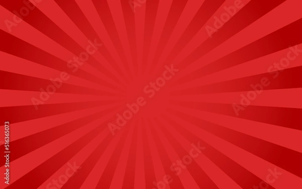 Fototapeta Sun rays Retro vintage style on red background, Sunburst Pattern Background. Rays. Summer Banner Vector illustration