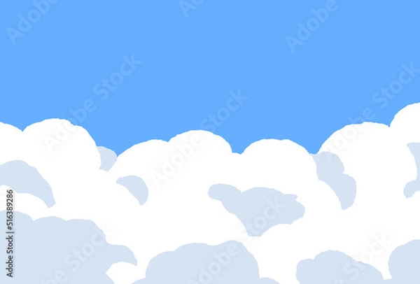 Obraz 背景素材_青空と入道雲