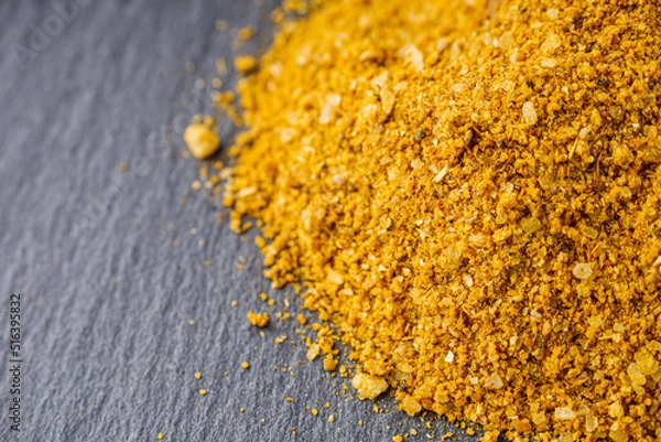 Fototapeta svanetian salt on a black stone background