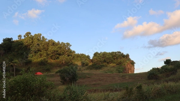 Fototapeta landscape with clouds