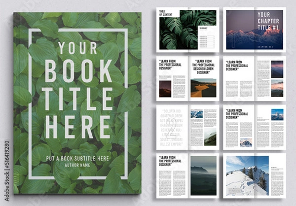 Obraz Układ książki