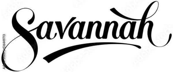 Obraz Savannah - custom calligraphy text
