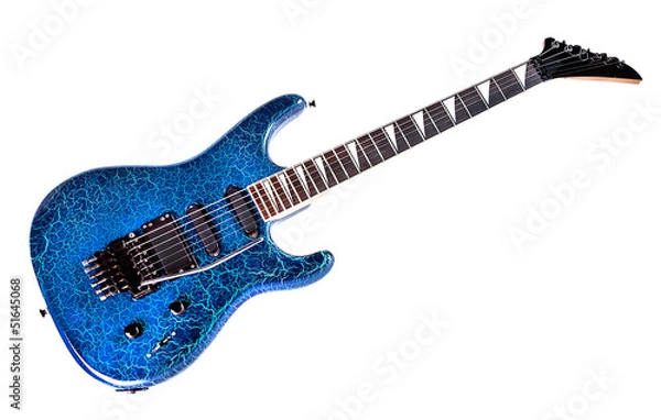 Obraz guitare électrique classique bleue