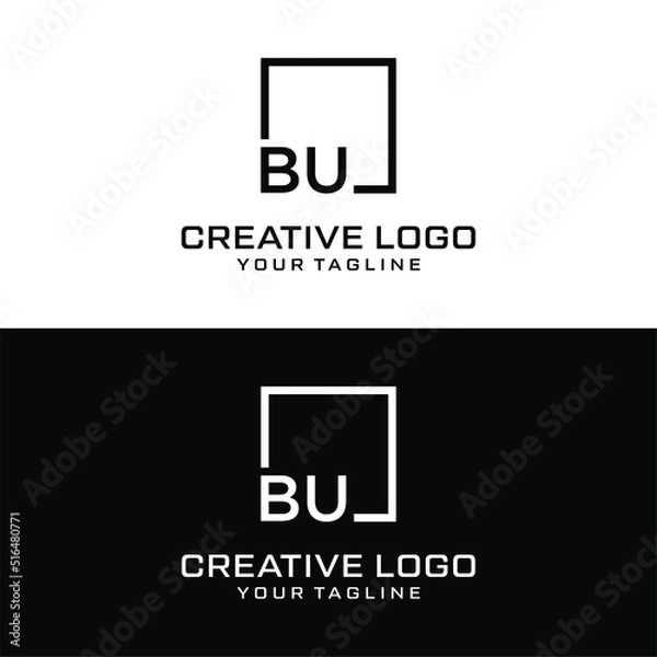 Obraz Creative letter bu logo design vektor