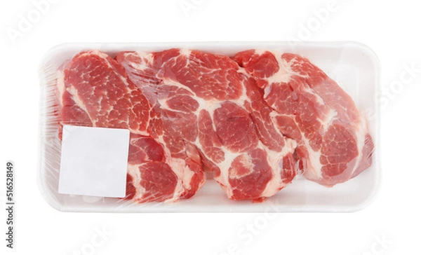 Obraz Raw meat in package