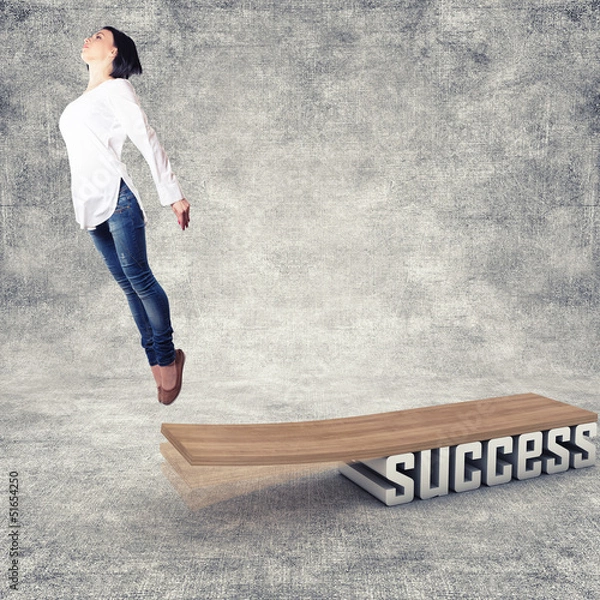 Fototapeta Flying girl