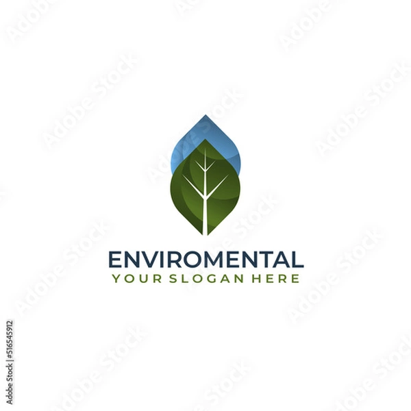 Obraz Enviroment nature logo template