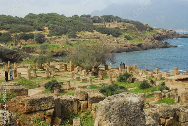 Fototapeta Ruines romaines de Tipaza-Algerie