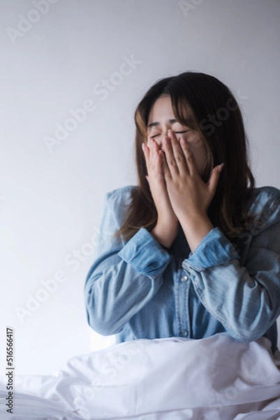 Obraz 寝起きのあくび