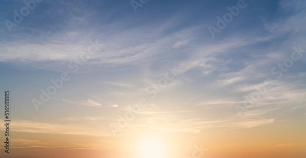 Obraz sunset sky with clouds