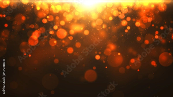 Obraz Abstract Orange Bokeh Holiday Background