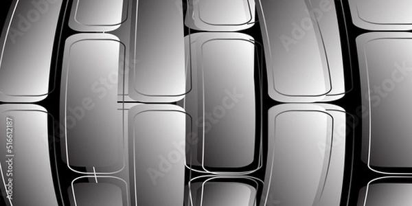 Fototapeta Abstract silver black background