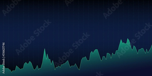 Fototapeta Stock market graph Background Vector