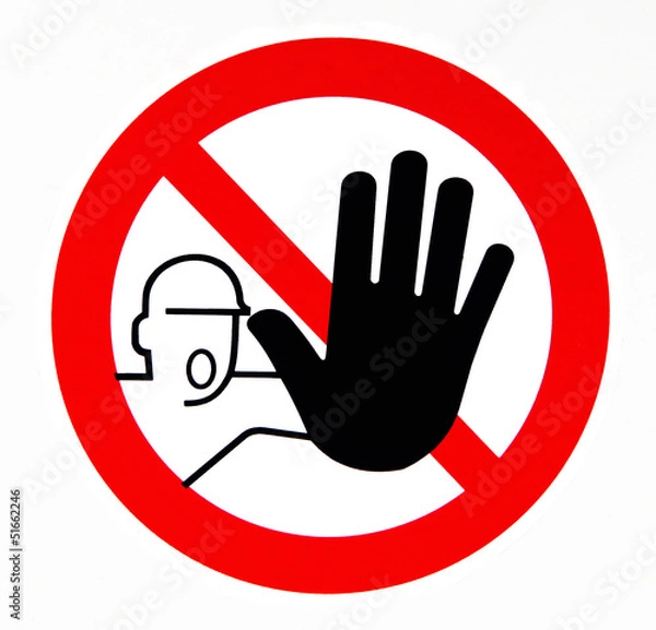 Obraz Zutritt verboten