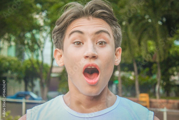 Fototapeta rostros joven