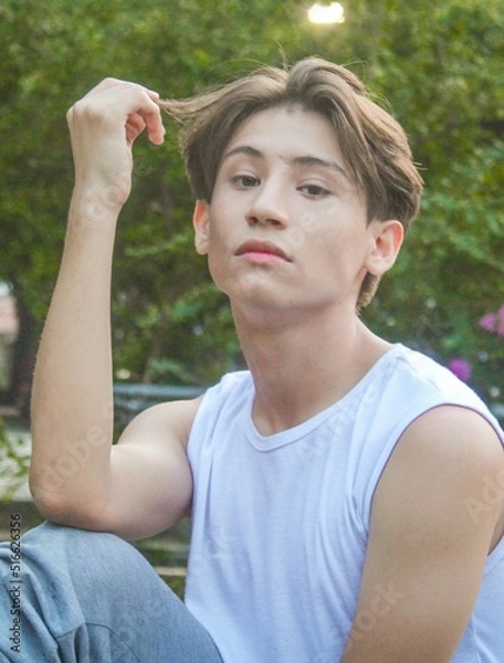 Fototapeta Chico joven