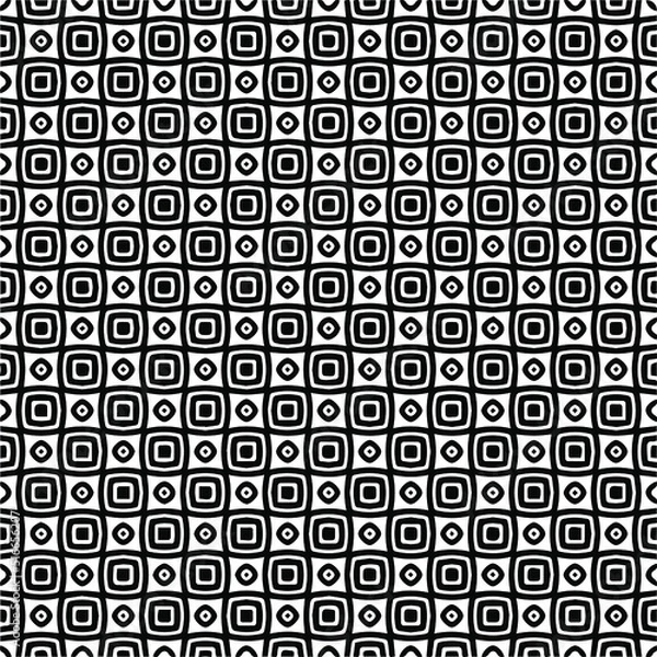 Obraz 
Abstract background with black and white pattern. Unique geometric vector swatch. Perfect for site backdrop, wrapping paper, wallpaper, textile and surface design. 