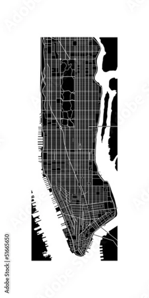 Obraz manhattan map