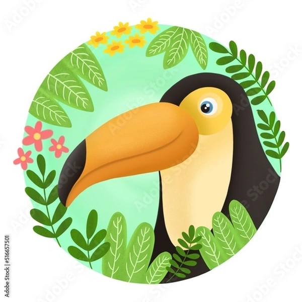 Obraz toucan bird on tree