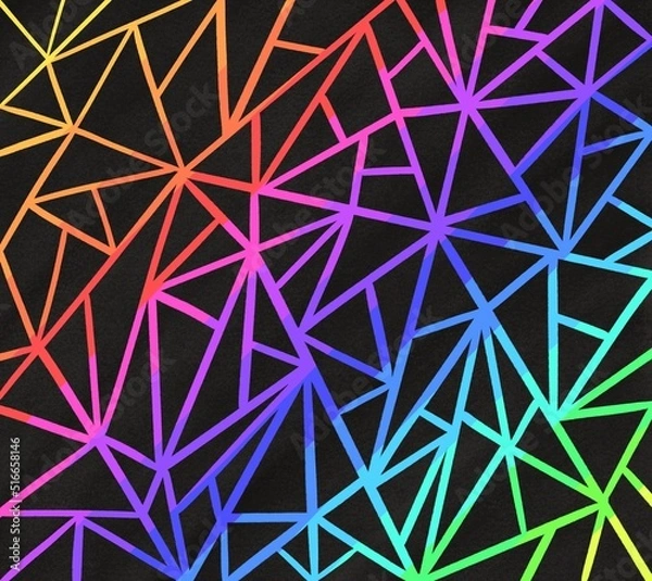 Obraz seamless geometric pattern pride 