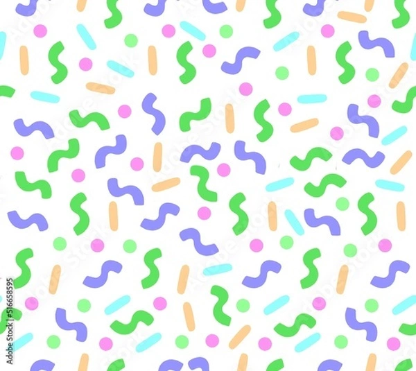 Obraz seamless pattern with colorful hearts