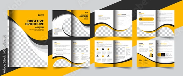 Fototapeta corporate company profile brochure annual report booklet business proposal layout concept design